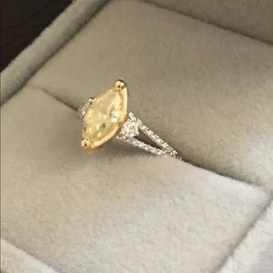 Bony Levy Fancy Yellow Diamond Ring